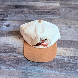 Men's White and Cream Hat